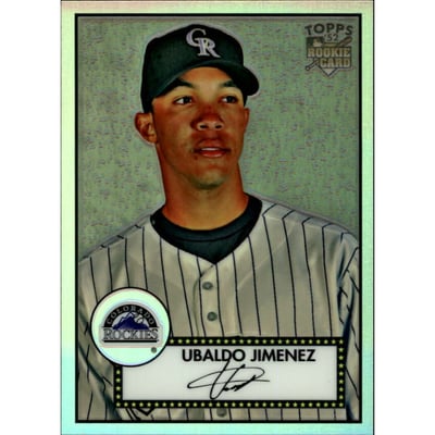 2007 Topps '52 Chrome Refractors #57 Ubaldo Jimenez