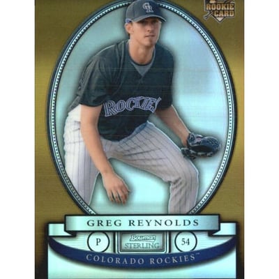 2008 Bowman Sterling Gold Refractors #GR Greg Reynolds