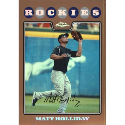 2008 Topps Chrome Copper Refractors #104 Matt Holliday