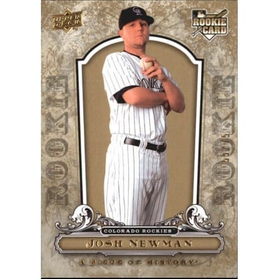2008 UD A Piece of History Gold #114 Josh Newman