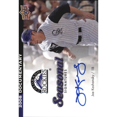 2008 Upper Deck Documentary Seasonal Signatures #GS Greg Smith