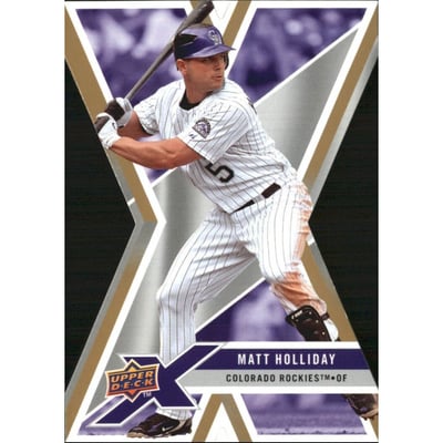 2008 Upper Deck X Die Cut Gold #37 Matt Holliday