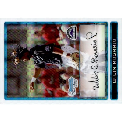 2009 Bowman Chrome Prospects X-Fractors #BCP58 Wilin Rosario
