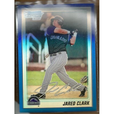 2010 Bowman Chrome Prospects Blue Refractors #BCP83 Jared Clark
