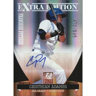 2011 Donruss Elite Extra Edition Franchise Futures Signatures #10 Cristhian Adames