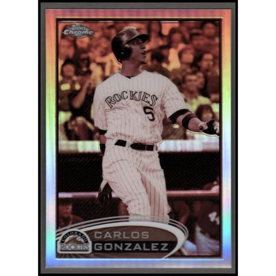 2012 Topps Chrome Sepia Refractors #85 Carlos Gonzalez