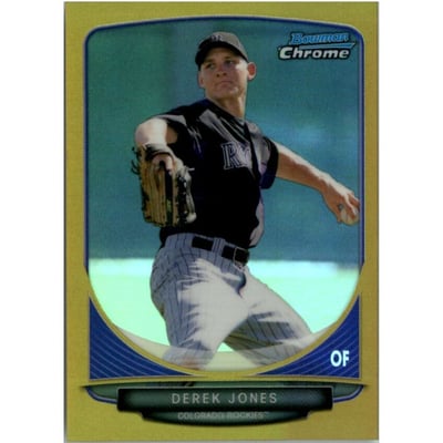 2013 Bowman Chrome Mini Gold Refractors #271 Derek Jones
