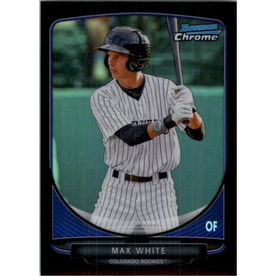 2013 Bowman Chrome Prospects Black Refractors #BCP14 Max White