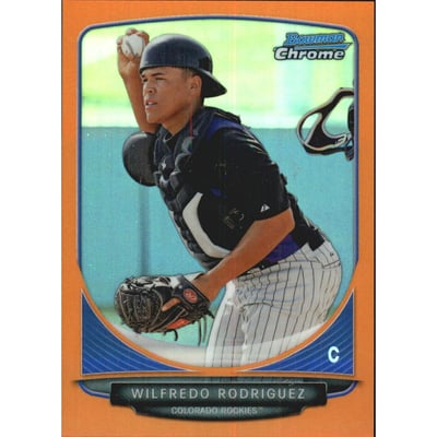 2013 Bowman Chrome Prospects Orange Refractors #BCP148 Wilfredo Rodriguez