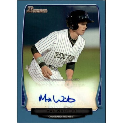 2013 Bowman Prospect Autographs Blue #MW Max White