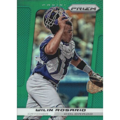 2013 Panini Prizm Prizms Green #136 Wilin Rosario
