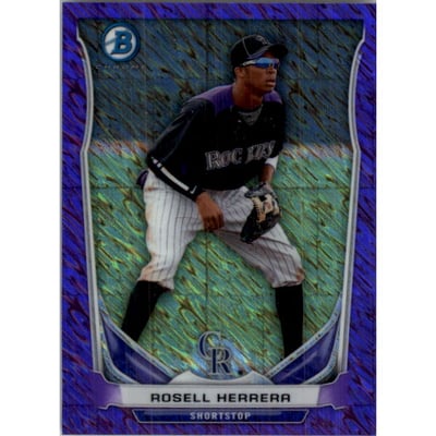 2014 Bowman Chrome Bowman Scout Top 5 Mini Purple Refractors #BMCRO4 Rosell Herrera