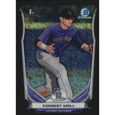 2014 Bowman Chrome Mini Factory Set Black Shimmer Refractors #99 Forrest Wall