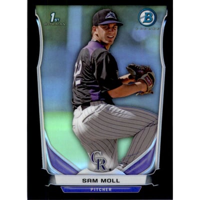 2014 Bowman Chrome Prospects Black Refractors #BCP39 Sam Moll