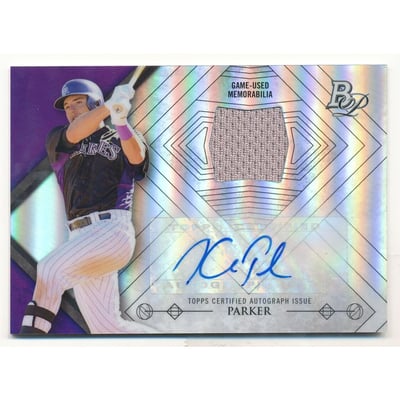 2014 Bowman Platinum Relic Autographs #ARKP Kyle Parker