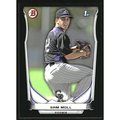 2014 Bowman Prospects Black #BP39 Sam Moll