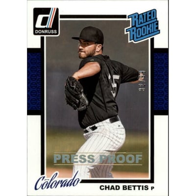 2014 Donruss Press Proofs Gold #252 Chad Bettis
