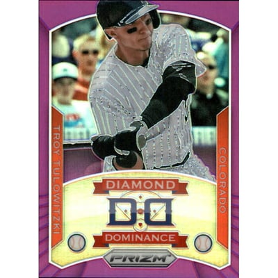 2014 Panini Prizm Diamond Dominance Prizms Purple #25 Troy Tulowitzki
