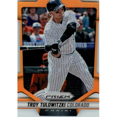 2014 Panini Prizm Prizms Orange Die Cut #31 Troy Tulowitzki