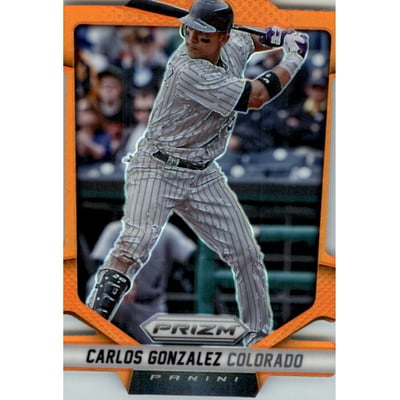 2014 Panini Prizm Prizms Orange Die Cut #85 Carlos Gonzalez