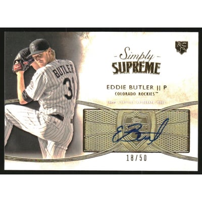 2014 Topps Supreme Simply Supreme Autographs #SSUEB Eddie Butler