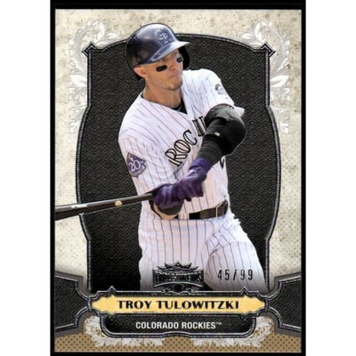 2014 Topps Triple Threads Gold #98 Troy Tulowitzki