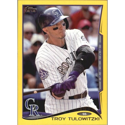 2014 Topps Yellow #25 Troy Tulowitzki
