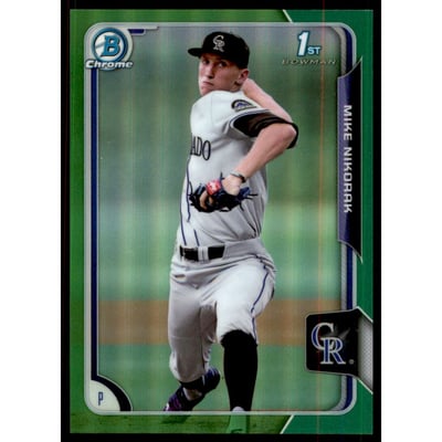 2015 Bowman Chrome Green Refractors #31 David Robertson