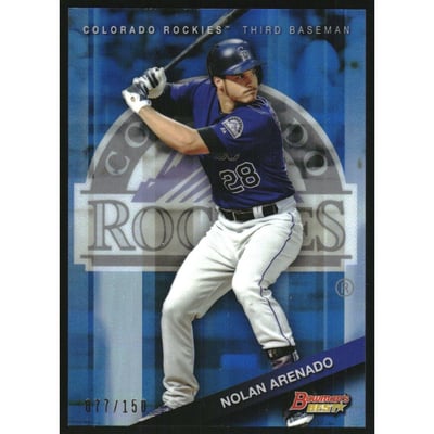 2015 Bowman's Best Blue Refractors #96 Nolan Arenado