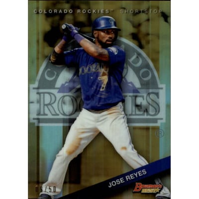 2015 Bowman's Best Gold Refractors #76 Jose Reyes