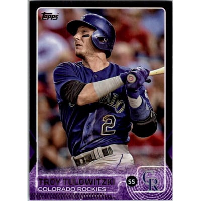 2015 Topps Toys R Us Purple Border #125 Troy Tulowitzki