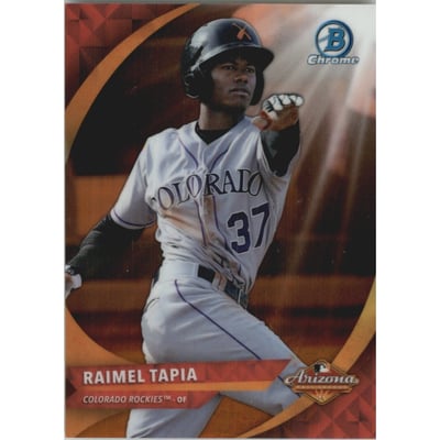 2016 Bowman Chrome AFL Fall Stars Orange Refractors #AFLRT Raimel Tapia