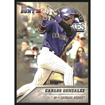 2016 Topps Bunt Topaz #111 Carlos Gonzalez