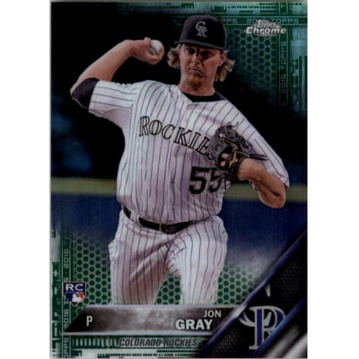2016 Topps Chrome Green Refractors #8 Jon Gray