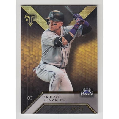 2016 Topps Triple Threads Onyx #88 Carlos Gonzalez
