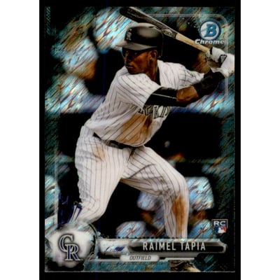 2017 Bowman Chrome Mini Black Shimmer Refractors #78 Raimel Tapia