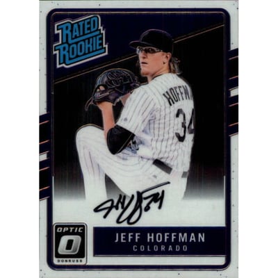 2017 Donruss Optic Rated Rookies Signatures #RRSJH Jeff Hoffman