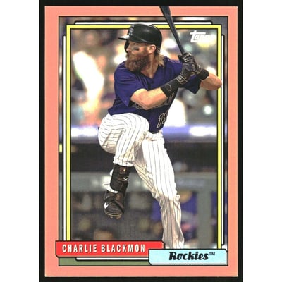 2017 Topps Archives Peach #281 Charlie Blackmon