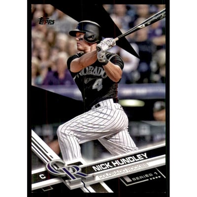 2017 Topps Black #108 Nick Hundley