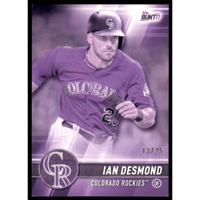2017 Topps Bunt Purple #176 Ian Desmond