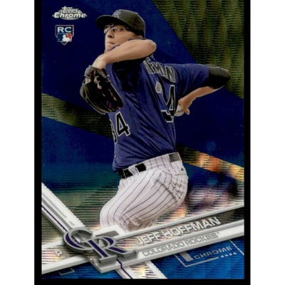 2017 Topps Chrome Blue Wave Refractors #70 Jeff Hoffman