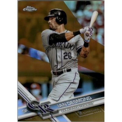 2017 Topps Chrome Gold Refractors #27 Ian Desmond