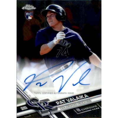 2017 Topps Chrome Rookie Autographs #RAPV Pat Valaika