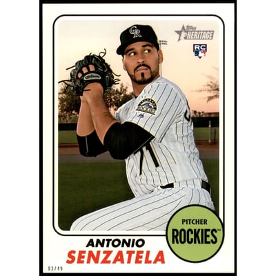 2017 Topps Heritage 5x7 #523 Antonio Senzatela