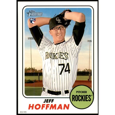 2017 Topps Heritage 5x7 #651 Jeff Hoffman