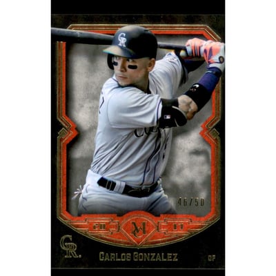 2017 Topps Museum Collection Red #49 Carlos Gonzalez