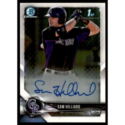 2018 Bowman Chrome Prospect Autographs #CPASHI Sam Hilliard