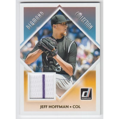2018 Donruss Diamond Collection Memorabilia Gold #DCJH Jeff Hoffman