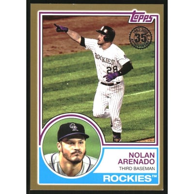 2018 Topps '83 Topps Gold #8358 Nolan Arenado