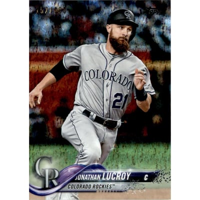 2018 Topps Factory Set Foilboard #667 Jonathan Lucroy